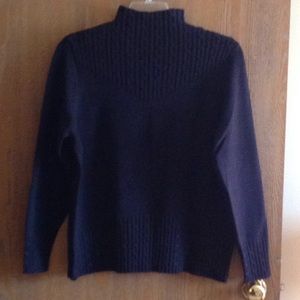 CHARTER CLUB WOMAN PLUS SIZE 1X BLACK SWEATER.
